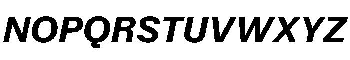 KFZuka BoldItalic Font UPPERCASE