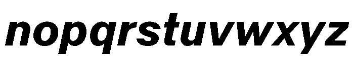 KFZuka BoldItalic Font LOWERCASE