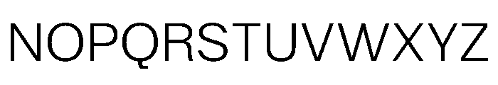 KFZuka Light Font UPPERCASE