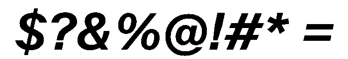 KFZuka MediumItalic Font OTHER CHARS