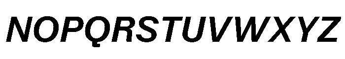 KFZuka MediumItalic Font UPPERCASE
