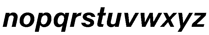 KFZuka MediumItalic Font LOWERCASE