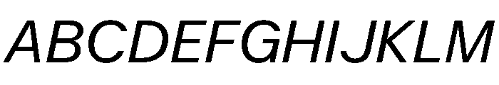KFZuka RegularItalic Font UPPERCASE