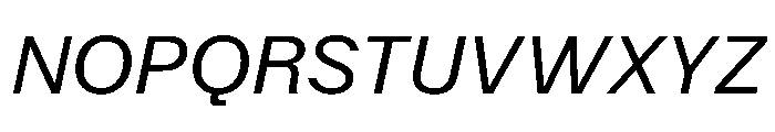 KFZuka RegularItalic Font UPPERCASE