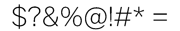 KFZuka Thin Font OTHER CHARS