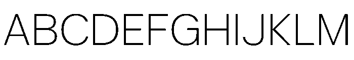 KFZuka Thin Font UPPERCASE