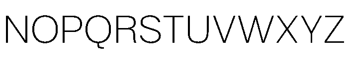 KFZuka Thin Font UPPERCASE