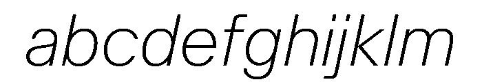 KFZuka ThinItalic FONT