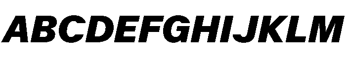 KFZuka UltraItalic Font UPPERCASE