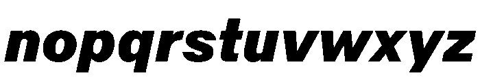 KFZuka UltraItalic Font LOWERCASE