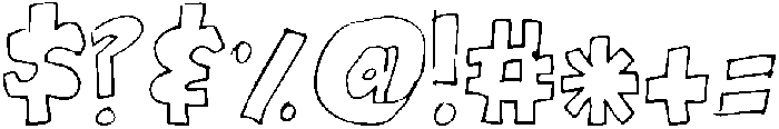 KG Blocked Off ttf (400) Font OTHER CHARS