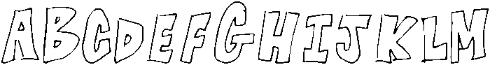 KG Blocked Off ttf (400) Font UPPERCASE
