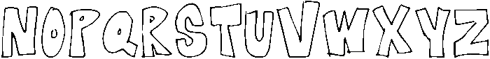 KG Blocked Off ttf (400) Font UPPERCASE