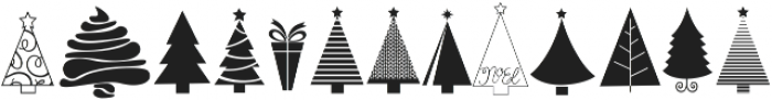 KG Christmas Trees ttf (400) Font LOWERCASE