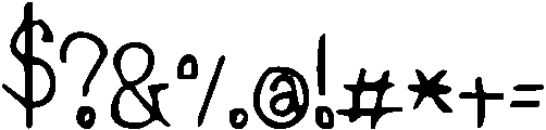 KG Elephant Hiccups ttf (400) Font OTHER CHARS