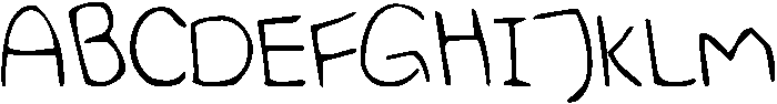 KG Elephant Hiccups ttf (400) Font UPPERCASE