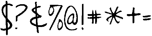 KG Just Realize ttf (400) Font OTHER CHARS