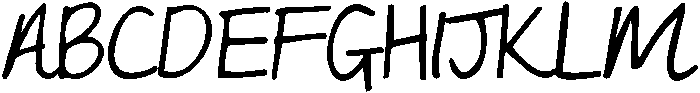KG My Lucky Penny ttf (400) Font UPPERCASE