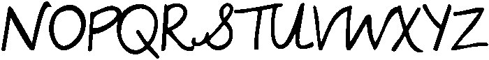 KG My Lucky Penny ttf (400) Font UPPERCASE