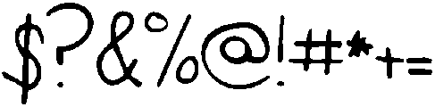 KG Never Say Never ttf (400) Font OTHER CHARS