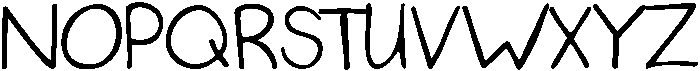 KG Never Say Never ttf (400) Font UPPERCASE