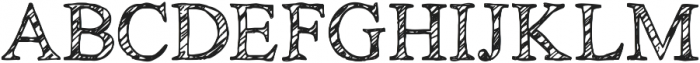 KG No Regrets Sketch ttf (400) Font UPPERCASE