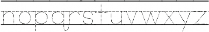 KG Primary Dots Lined NOSPACE ttf (400) Font LOWERCASE