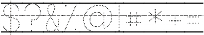 KG Primary Dots Lined ttf (400) Font OTHER CHARS