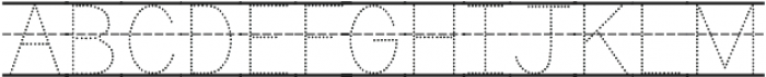 KG Primary Dots Lined ttf (400) Font UPPERCASE