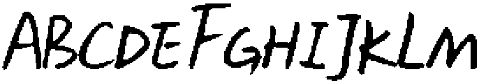 KG Xiao Gao ttf (400) Font UPPERCASE