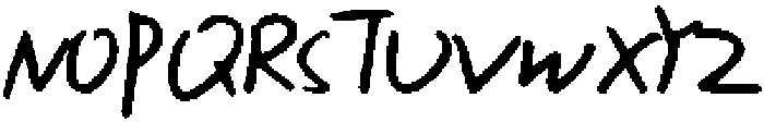 KG Xiao Gao ttf (400) Font UPPERCASE