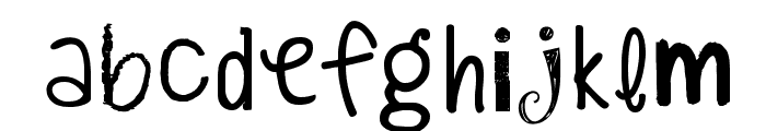 KG Alphabet Regurgitation Font LOWERCASE
