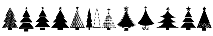KG Christmas Trees Font LOWERCASE