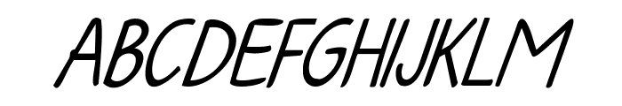 KG Fall For You Italic Font UPPERCASE