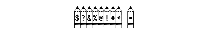 KG Pencil Lettering Font OTHER CHARS