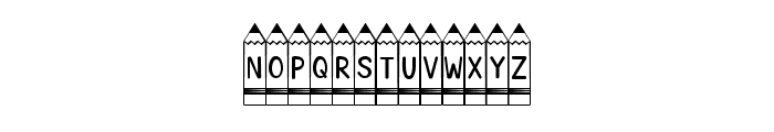 KG Pencil Lettering Font UPPERCASE