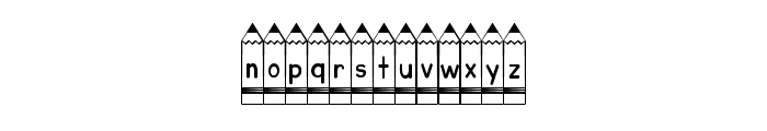 KG Pencil Lettering Font LOWERCASE