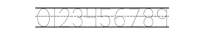 KG Primary Dots Lined NOSPACE Font OTHER CHARS