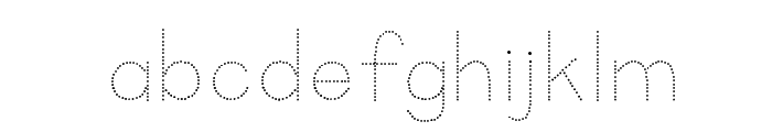 KG Primary Dots Font LOWERCASE