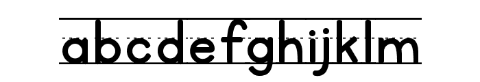KG Primary Penmanship Lined Font LOWERCASE