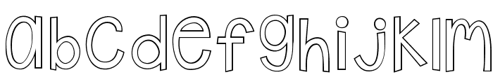 KG Shake it Off Outline Font LOWERCASE
