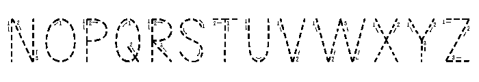 KG Teacher Created Arrows Font UPPERCASE