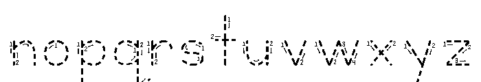 KG Teacher Created Arrows Font LOWERCASE
