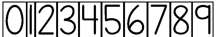 KG Teacher Created Boxed Font OTHER CHARS