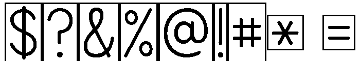 KG Teacher Created Boxed Font OTHER CHARS