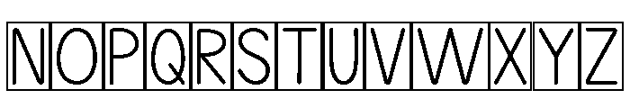 KG Teacher Created Boxed Font UPPERCASE