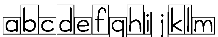 KG Teacher Created Boxed FONT