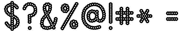KG Teacher Created BubbleDot Font OTHER CHARS