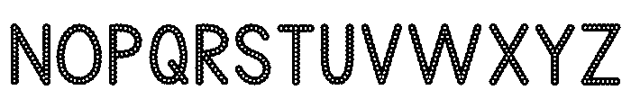 KG Teacher Created BubbleDot Font UPPERCASE