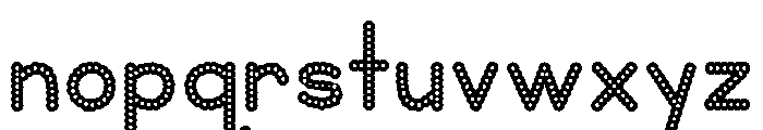KG Teacher Created BubbleDot Font LOWERCASE